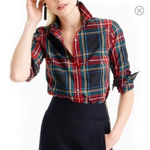 J. Crew perfect plaid shirt